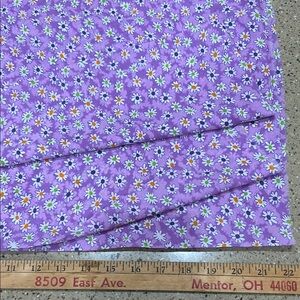 Floral Purple fabric 2 yards+(85x44)